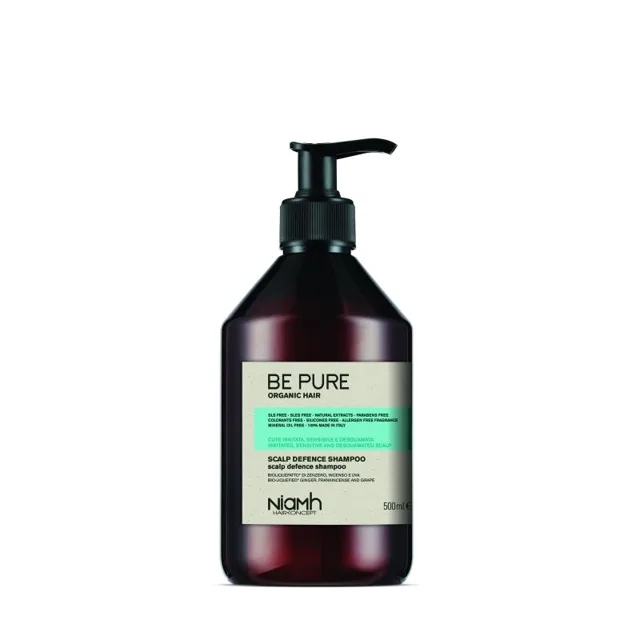 Šampon pro zklidnění pokožky Be Pure Scalp Defence - 500 ml (1368) - Niamh - Hair Koncept + dárek zdarma