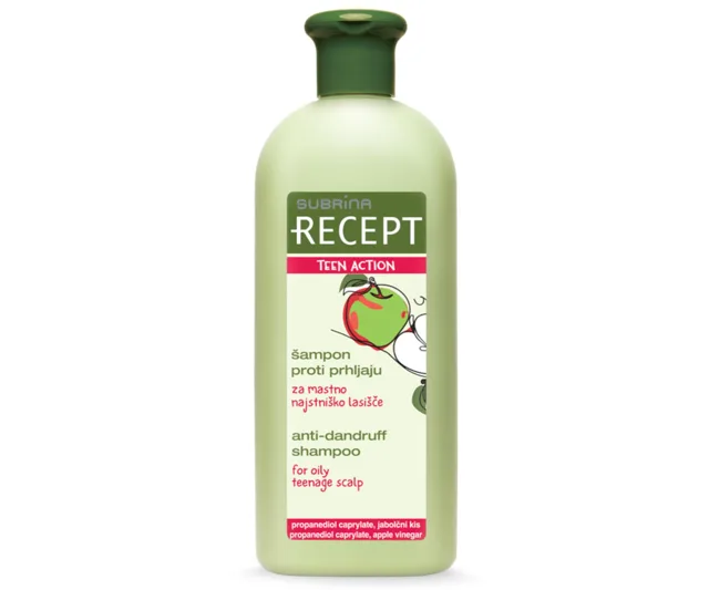 Šampon proti lupům pro mastnou pokožku hlavy u dospívajících Subrina Recept Teen Action - 400 ml (061133) + dárek zdarma