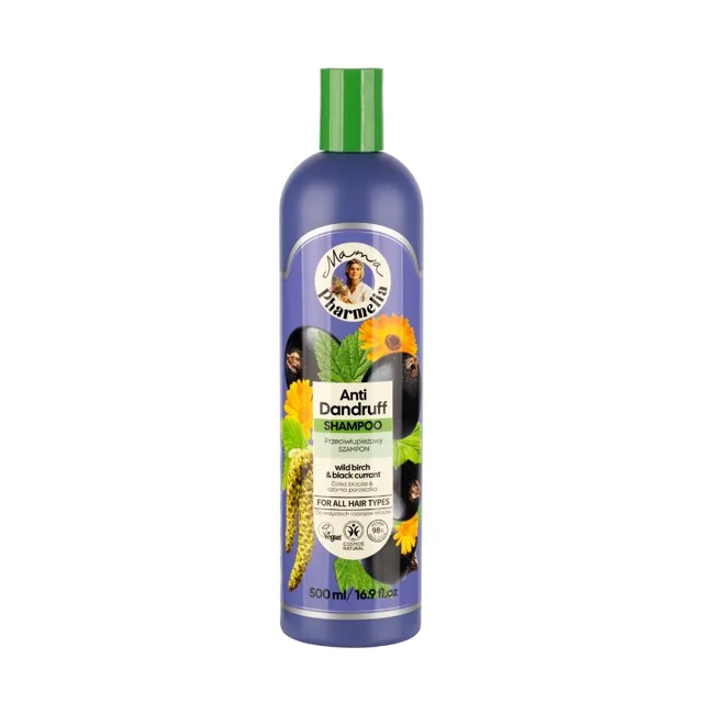 Šampon proti lupům s břízou a černým rybízem - 500 ml - Mama Pharmelia