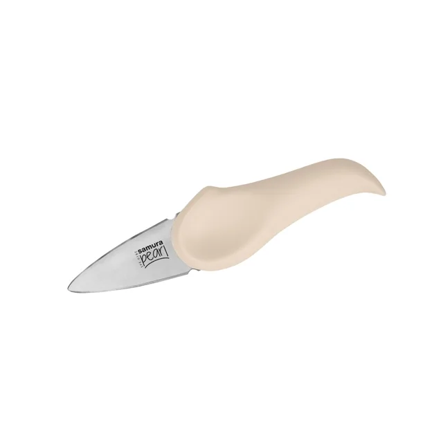 Samura PEARL Oyster knife 7,3cm, beige