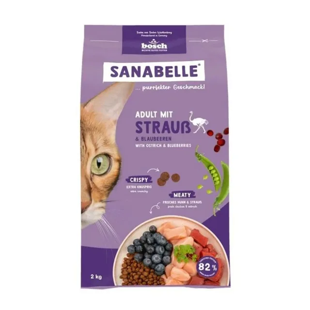 SANABELLE Adult Pštros 2 kg pro dospělé kočky
