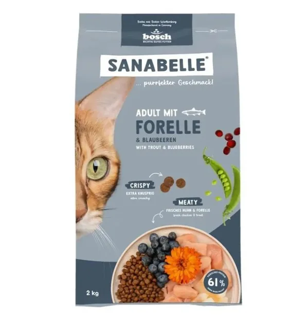 SANABELLE Adult Pstruh 2 kg pro dospělé kočky