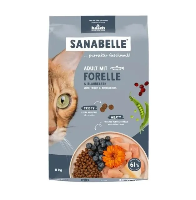 SANABELLE Adult Pstruh 8 kg pro dospělé kočky