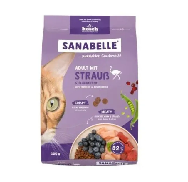 SANABELLE Adult Struší 400 g pro dospělé kočky
