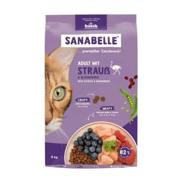 SANABELLE Adult Struší 8 kg pro dospělé kočky