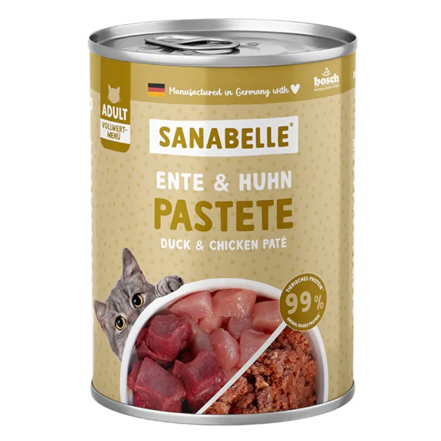 Sanabelle All Meat 6 x 400 g - kachní a kuřecí