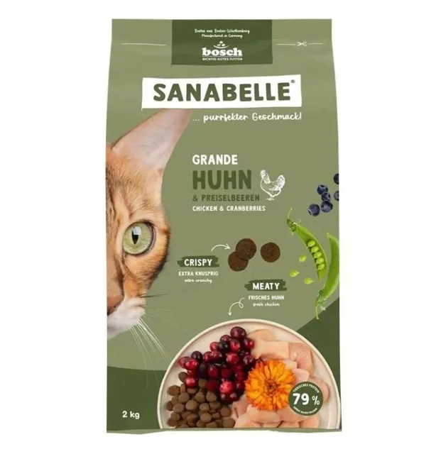SANABELLE Grande Kuřecí 2 kg pro kočky velkých plemen