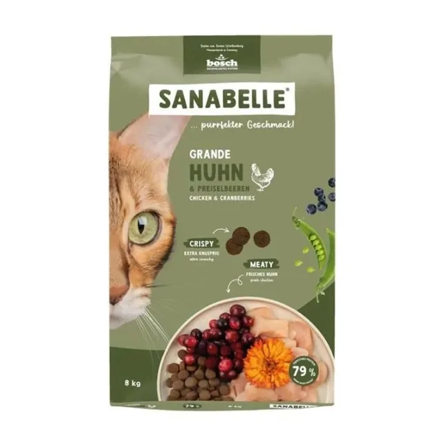 SANABELLE Grande Kuřecí 8 kg pro kočky velkých plemen