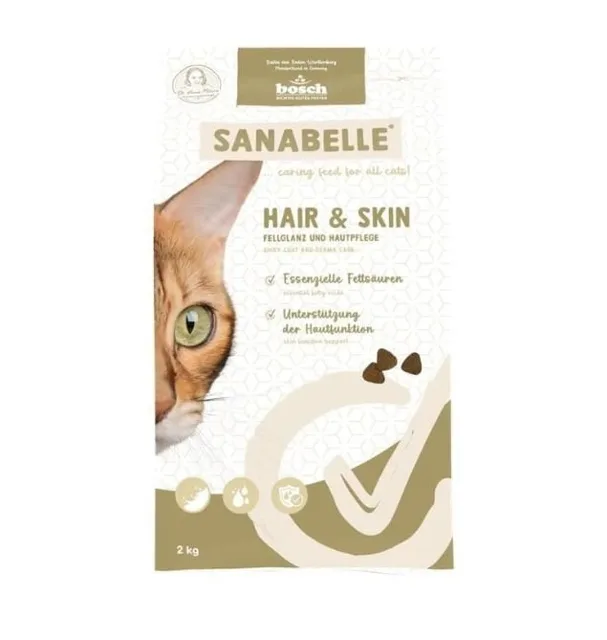 SANABELLE Hair Skin 2 kg pro kočky podporující kondici srsti a kůže