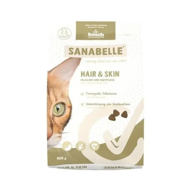 SANABELLE Hair Skin 400 g pro kočky podporující kondici srsti a kůže