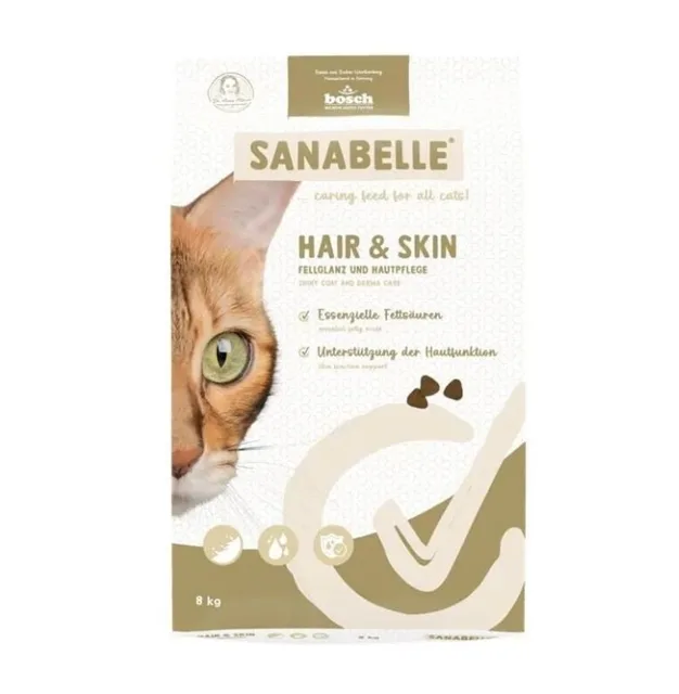 SANABELLE Hair Skin 8 kg pro kočky podporující kondici srsti a kůže