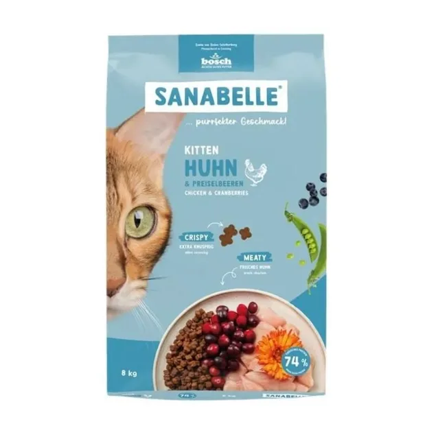 SANABELLE Kitten Kuřecí 8 kg pro koťata a březí a kojící kočky