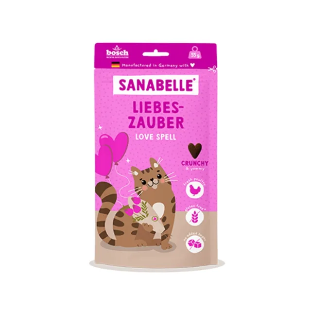 Sanabelle Love Spell 55g křupavý drůbeží pamlsek pro kočky