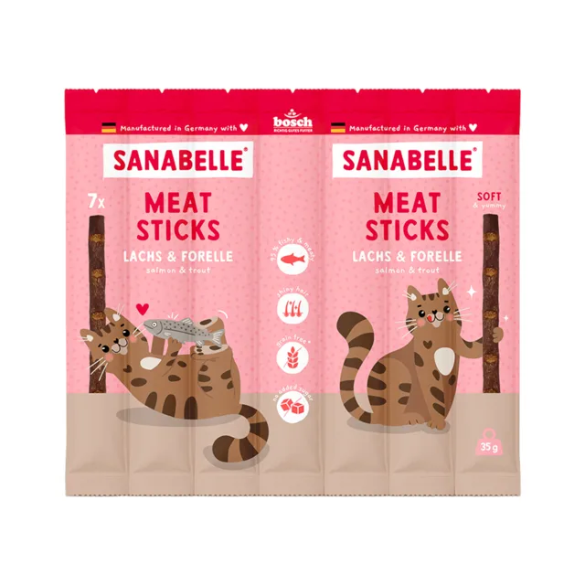 Sanabelle masové tyčinky - 35 g losos a pstruh