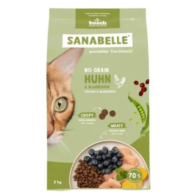 SANABELLE No Grain Kuřecí 2 kg bezobilná krmiva pro kočky