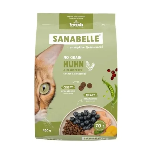 SANABELLE No Grain Kuřecí 400 g bezobilná krmiva pro kočky