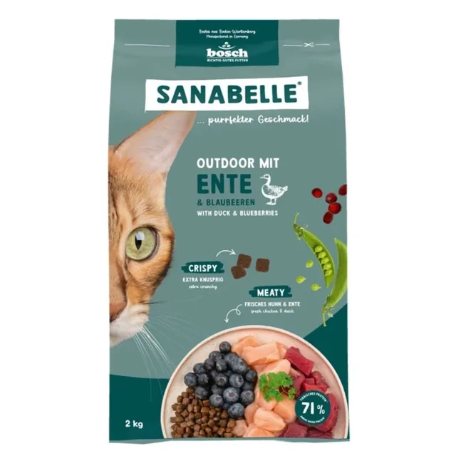 SANABELLE Outdoor Kachna 2 kg pro venkovní kočky