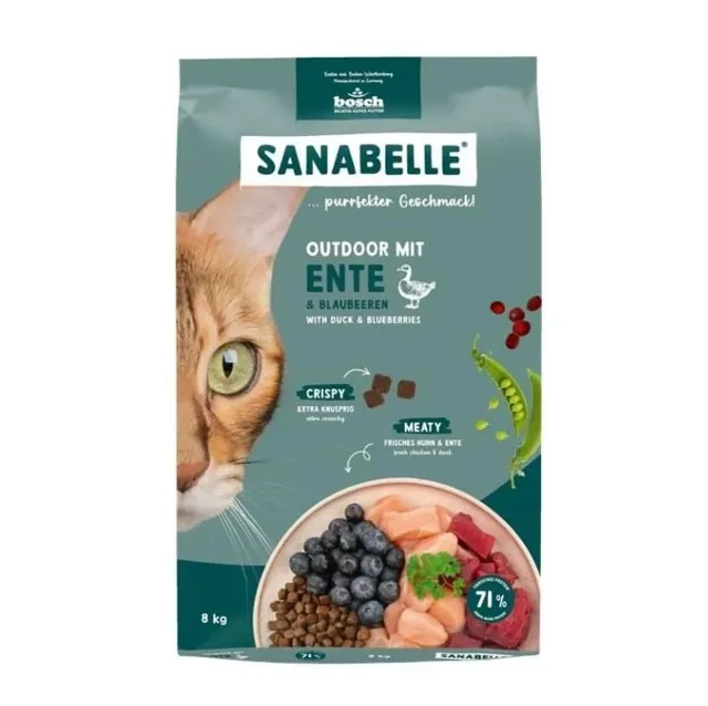 SANABELLE Outdoor Kachna 8 kg pro venkovní kočky