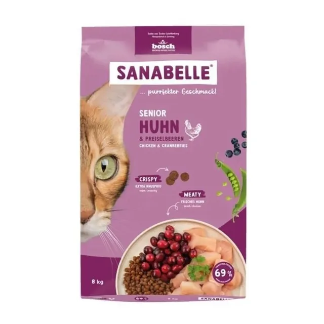 SANABELLE Senior Kuřecí 8 kg pro dospělé a starší kočky