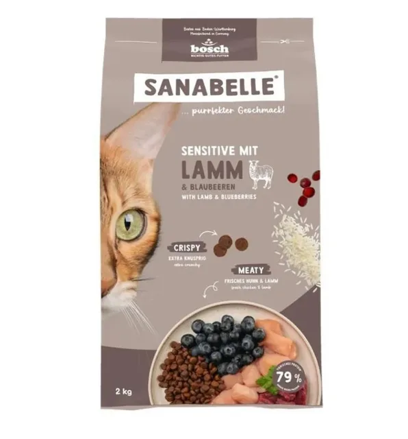 SANABELLE Sensitive Jehněčí 2 kg pro kočky s citlivým zažíváním