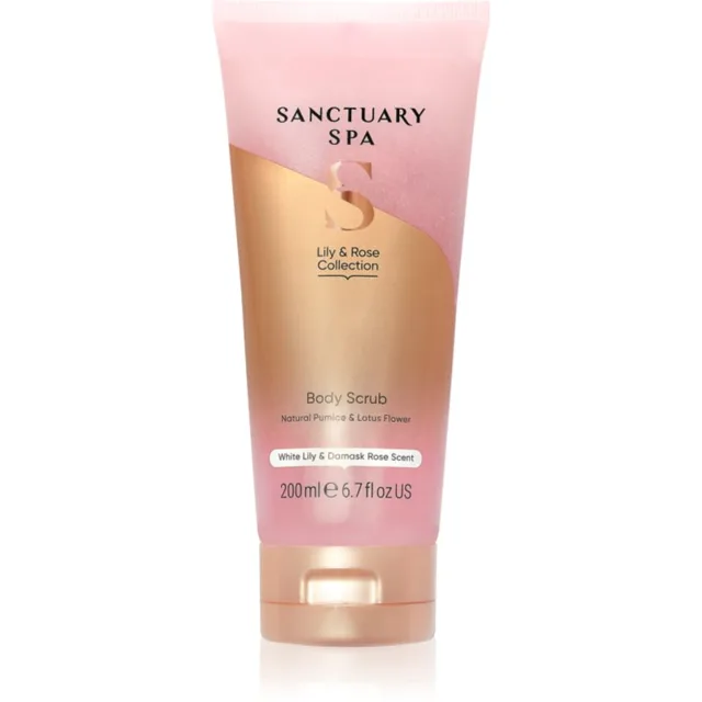 Sanctuary Spa Lily & Rose Collection gelový peeling s vyhlazujícím efektem 200 ml