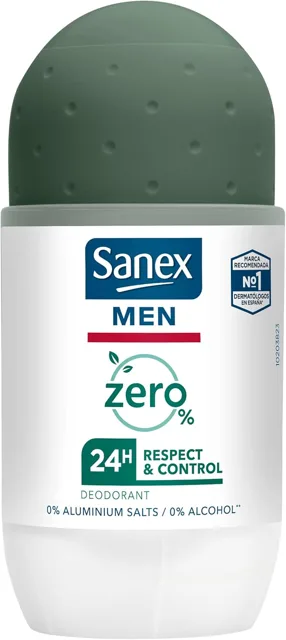 Sanex Men Zero% Respect & Control, pánský deodorant, roll-on 50 ml