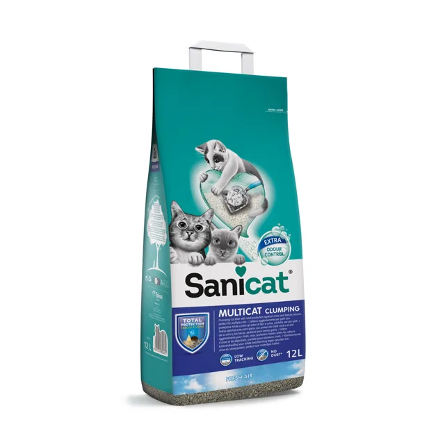 Sanicat Clumping Multicat - výhodné balení: 2 x 12 l