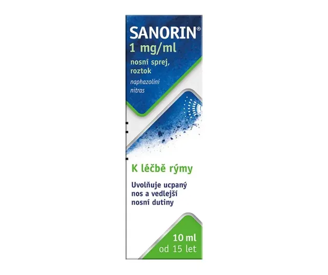 Sanorin 1mg/ml nosní sprej 10 ml