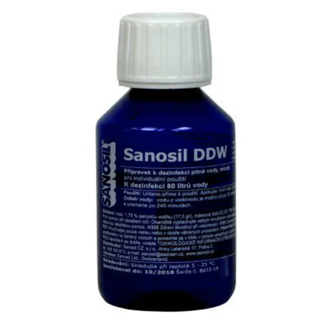 Sanosil DDW dezinfekce pitné vody 80 ml/80l vody