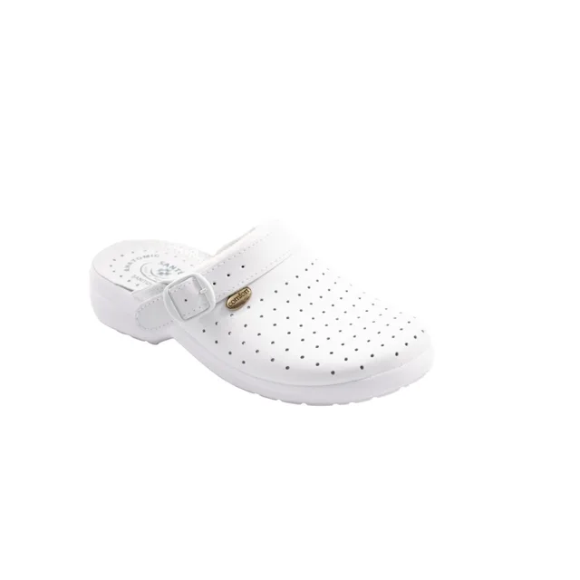 SANTÉ Comfort Air perforované zdravotní pantofle z pravé kůže, Velikost obuvi: 38