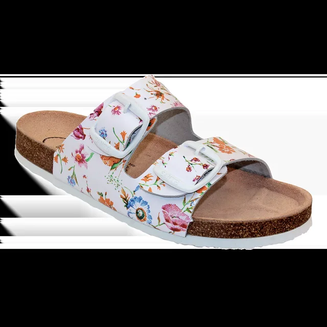 SANTÉ Dámský pantofel D/21N/FLORA BÍLÁ v.37