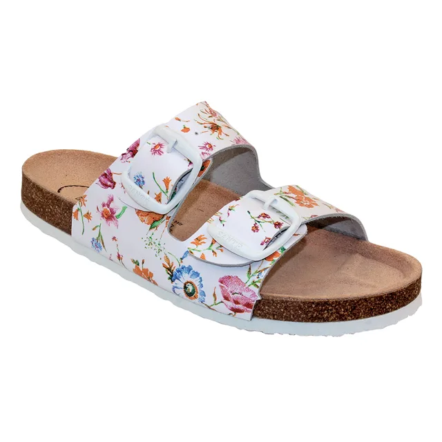 SANTÉ Dámský pantofel D/21N/FLORA BÍLÁ v.40