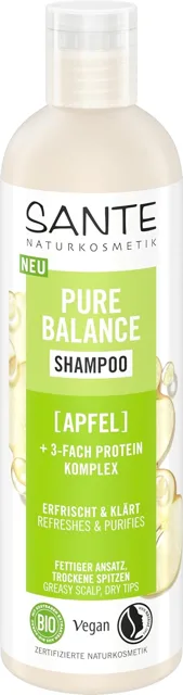 SANTE Naturkosmetik Pure Balance bio jablečný šampon 250 ml