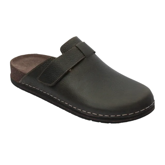 SANTÉ Pánské pantofle CB/50561 KAKI v.43