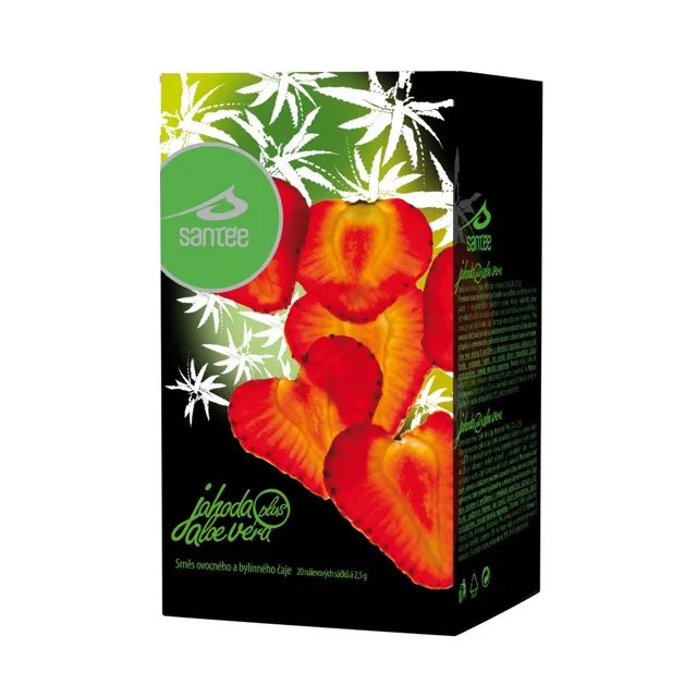 Santée Jahoda & Aloe vera porcovaný čaj 20x2,5 g