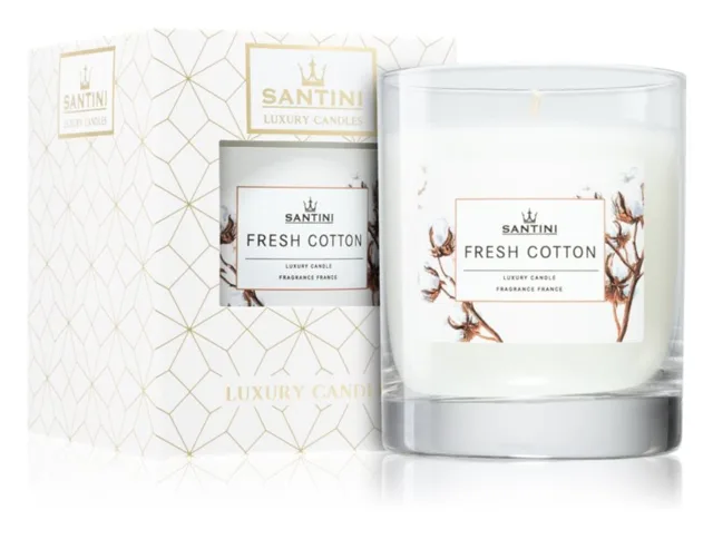 Santini Luxusní svíčka - Fresh Cotton