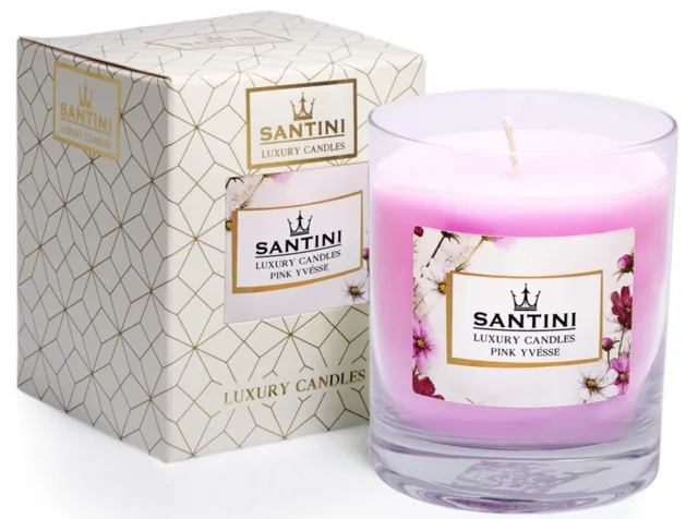Santini Luxusní svíčka - Pink Yvésse