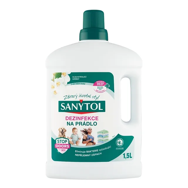 SANYTOL Dezinfekce na prádlo Bílé květy 1,5 l