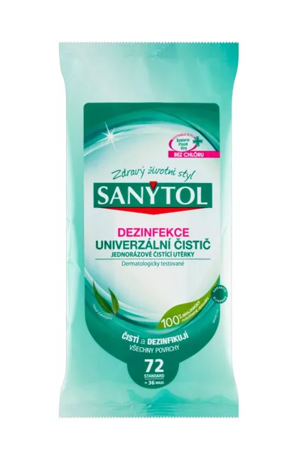 Sanytol Dezinfekční utěrky 72 ks