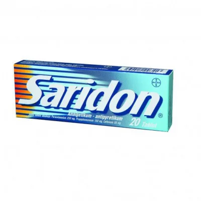 Saridon 250mg/150mg/50mg tbl.nob.20