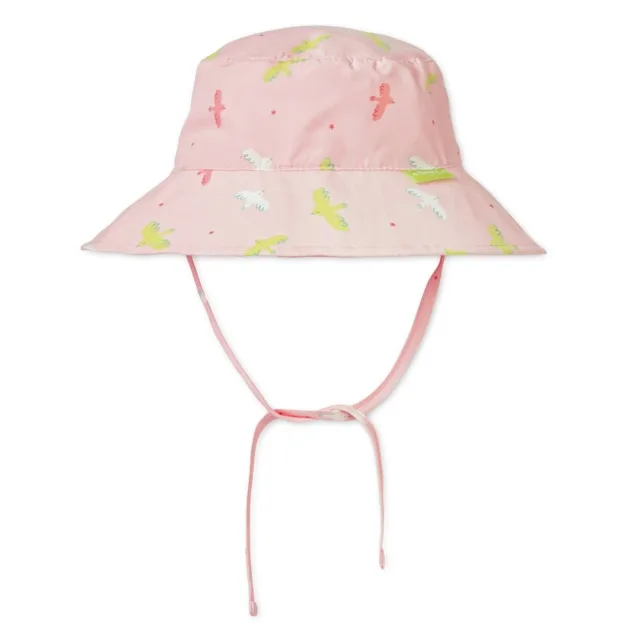Saro Baby oboustranný klobouček s UV ochranou (0-6m) Tropical Pink
