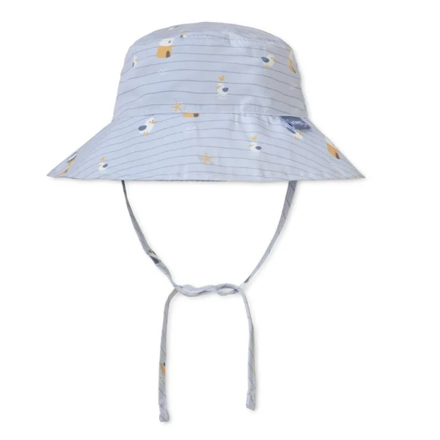 Saro Baby oboustranný klobouček s UV ochranou (18-36m) Navy Hugs