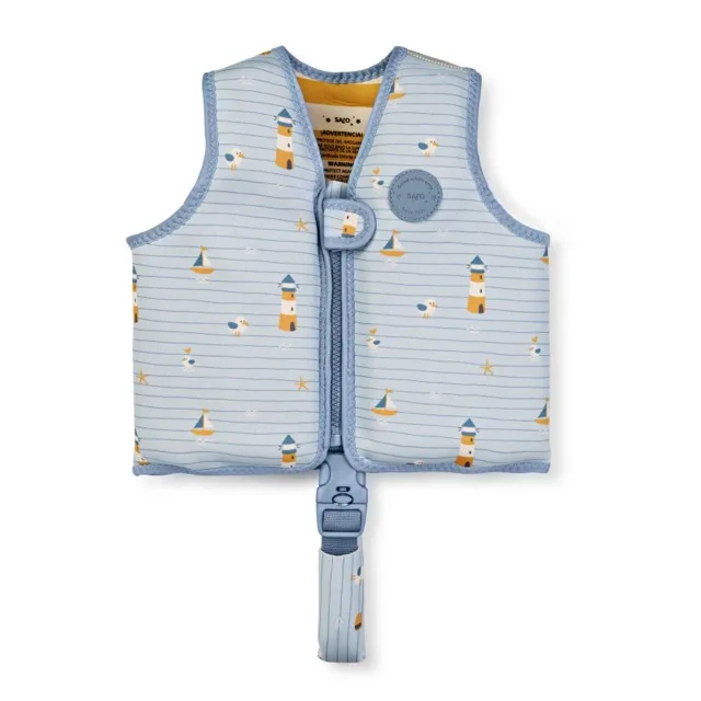 Saro Baby plavecká neoprenová vesta s UV ochranou (1-3r) Navy Hugs