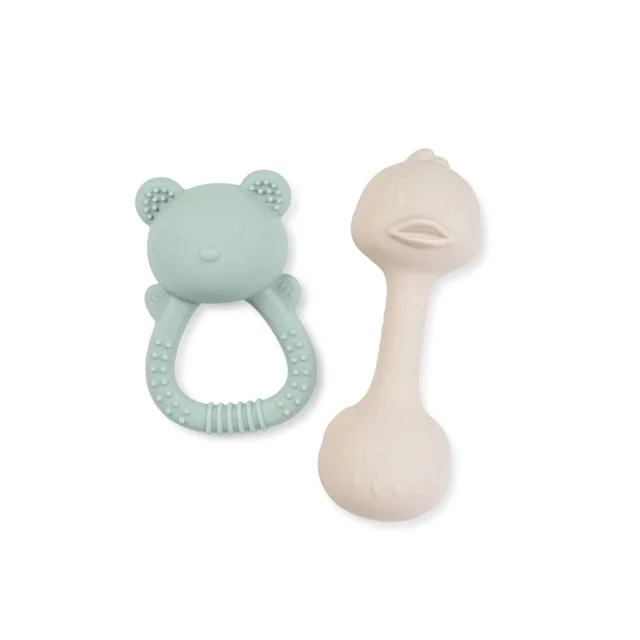 Saro Baby sada chrastítek Tiny Treasures Mint