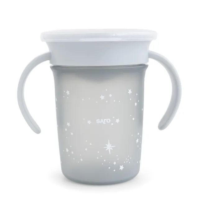 Saro Baby tréninkový hrníček 360° Grey
