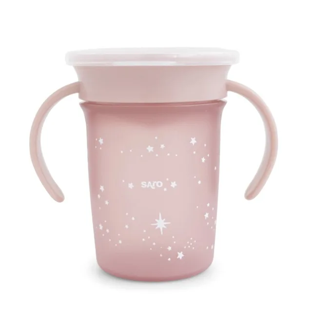 Saro Baby tréninkový hrníček 360° Pink