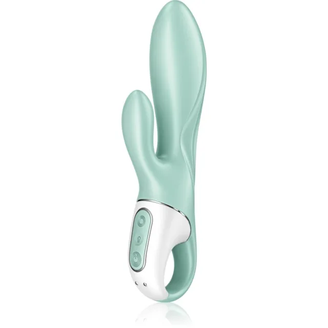 Satisfyer AIR PUMP BUNNY 5+ vibrátor se stimulátorem klitorisu Mint 20.2 cm