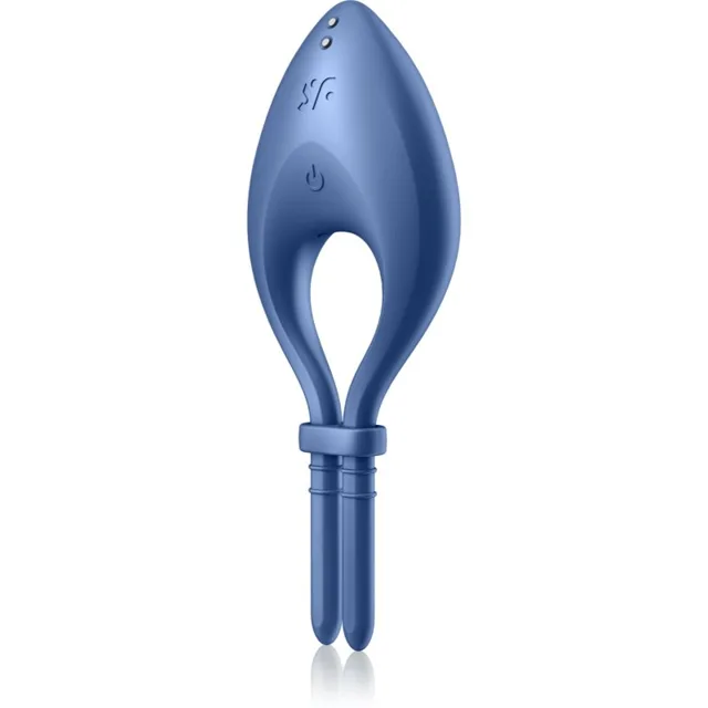 Satisfyer BULLSEYE kroužek na penis vibrační Blue 14 cm