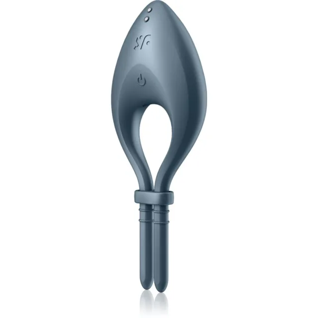 Satisfyer BULLSEYE kroužek na penis vibrační Grey 14 cm