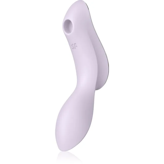Satisfyer Curvy TRINITY 2 vibrátor se stimulátorem klitorisu violet 16,8 cm
